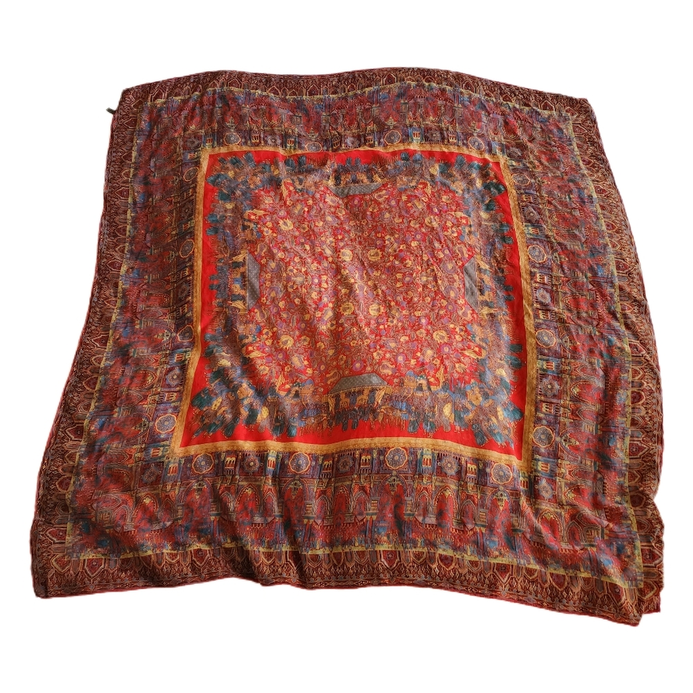 Silk Scarf Made in Italy Large Square